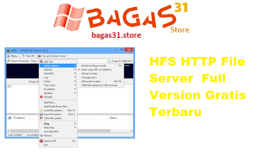 HFS HTTP File Server (version 3) 0.57.6 Full Version Gratis Terbaru