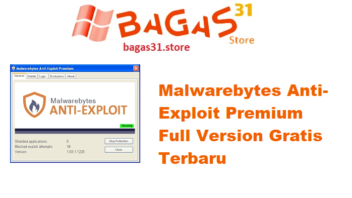 Malwarebytes Anti-Exploit Premium 1.13.1.585 Full Version Gratis Terbaru